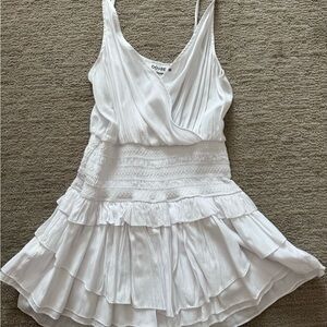 White Ruffled Sleeveless Romper